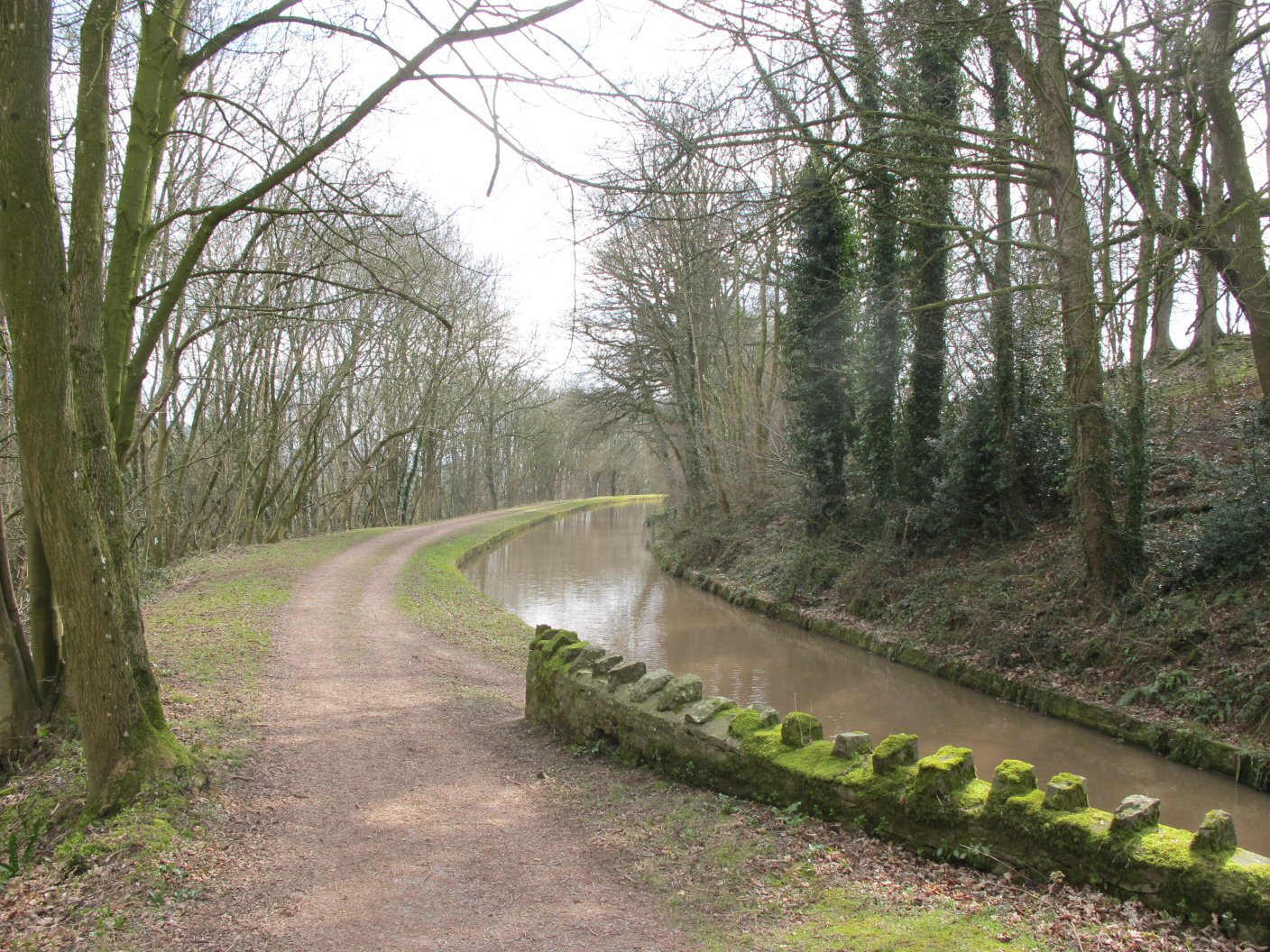 Along the canal