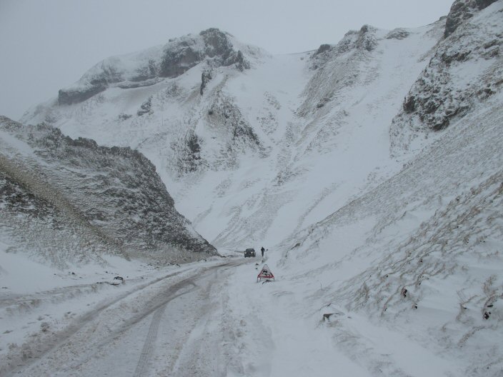Winnats Pass in winter