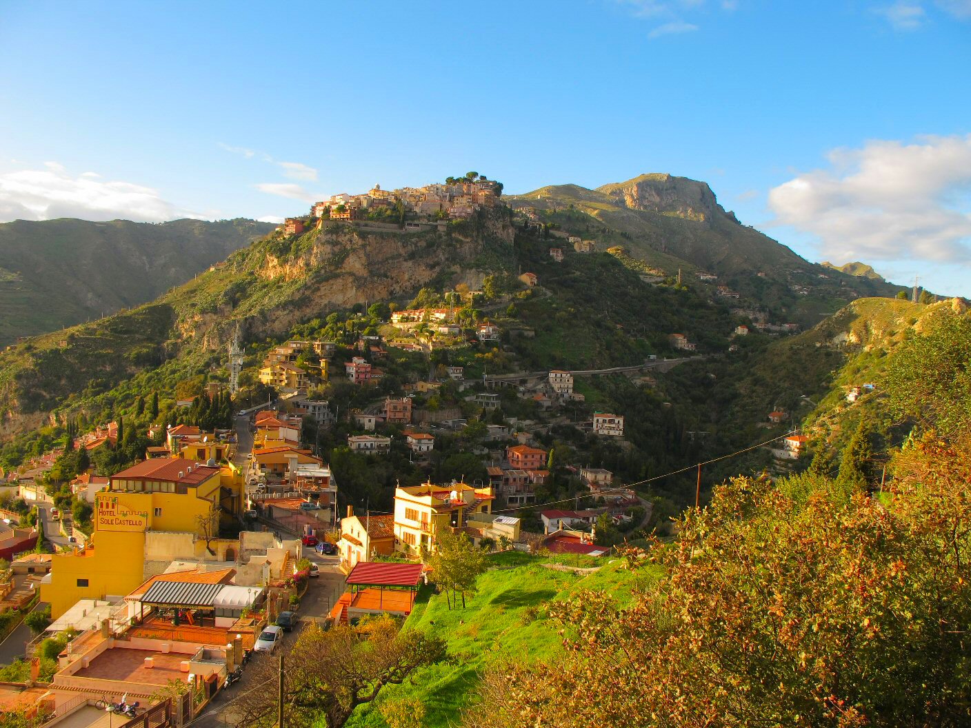 View from the top of Taormina