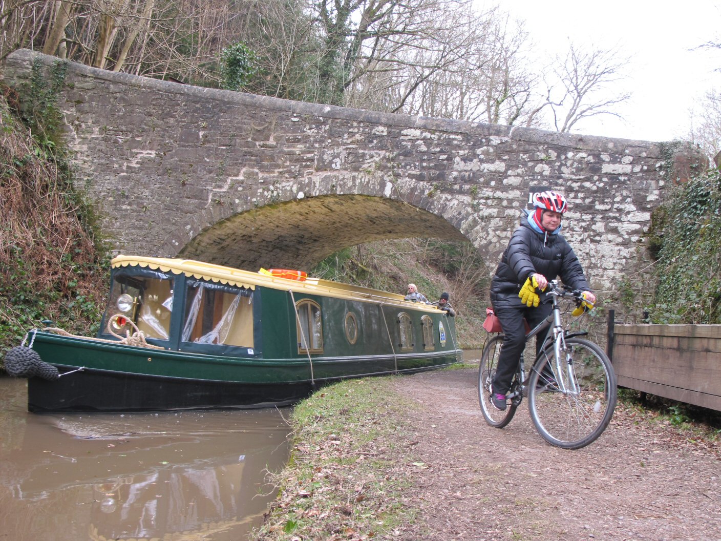 Along the canal